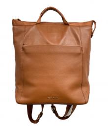 COLE HAAN（コールハーン）の古着「レザー 2WAYトートバッグ」｜ブラウン
