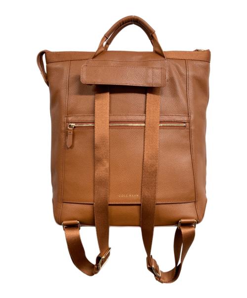 COLE HAAN（コールハーン）COLE HAAN (コールハーン) レザー 2WAYトートバッグ ブラウンの古着・服飾アイテム
