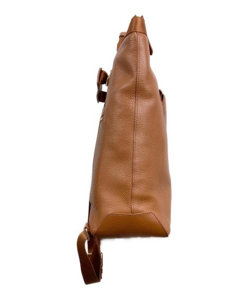 COLE HAAN（コールハーン）COLE HAAN (コールハーン) レザー 2WAYトートバッグ ブラウンの古着・服飾アイテム