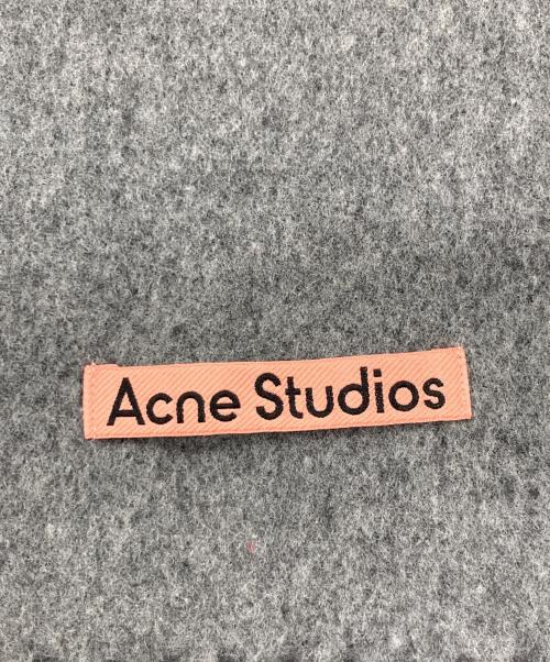 Acne studios（アクネ ストゥディオズ）ACNE STUDIOS (アクネ ストゥディオズ) フリンジウールスカーフ グレーの古着・服飾アイテム