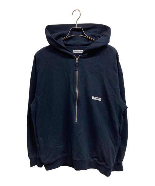 CAHLUMN（カウラム）CAHLUMN (カウラム) ハーフジップパーカー ネイビー サイズ:Lの古着・服飾アイテム