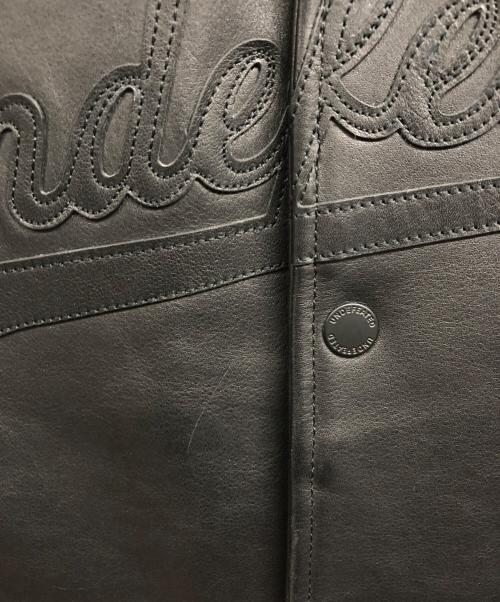 UNDEFEATED（アンディフィーテッド）UNDEFEATED (アンディフィーテッド) LEATHER VARSITY JACKET ブラック サイズ:Lの古着・服飾アイテム