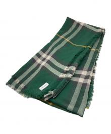 BURBERRY（バーバリー）の古着「ジャイアントチェックストール」｜グリーン