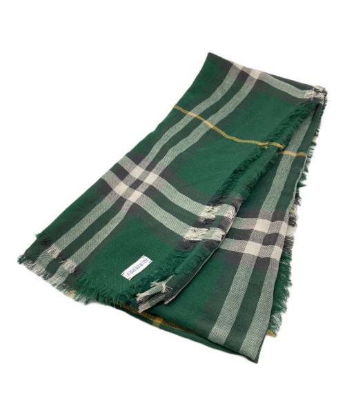 BURBERRY（バーバリー）BURBERRY (バーバリー) ジャイアントチェックストール グリーンの古着・服飾アイテム