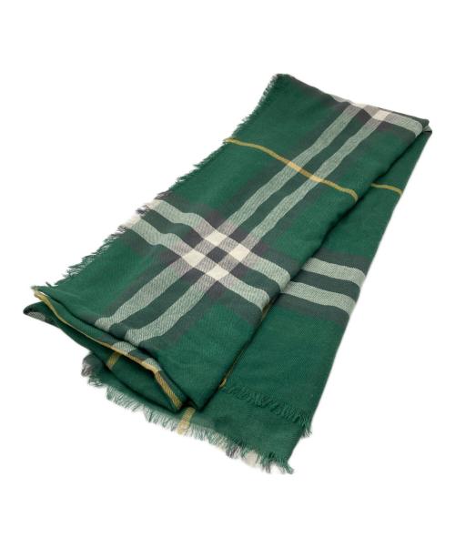 BURBERRY（バーバリー）BURBERRY (バーバリー) ジャイアントチェックストール グリーンの古着・服飾アイテム