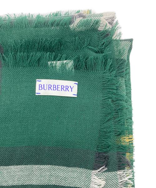 BURBERRY（バーバリー）BURBERRY (バーバリー) ジャイアントチェックストール グリーンの古着・服飾アイテム