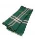 BURBERRY (バーバリー) ジャイアントチェックストール グリーン：17000円