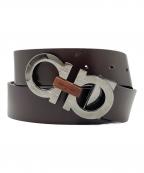 Ferragamoフェラガモ）の古着「ガンチーニ レザーベルト」｜ブラック