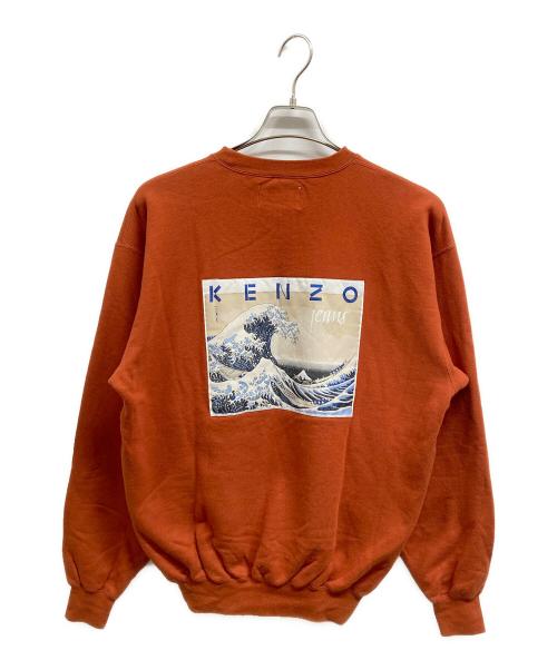 KENZO JEANS（ケンゾージーンズ）KENZO JEANS (ケンゾージーンズ) バックプリントスウェット ブラウン サイズ:Mの古着・服飾アイテム