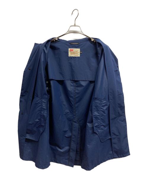 Traditional Weatherwear（トラディショナルウェザーウェア）Traditional Weatherwear (トラディショナルウェザーウェア) ステンカラーコート ブルー サイズ:38の古着・服飾アイテム