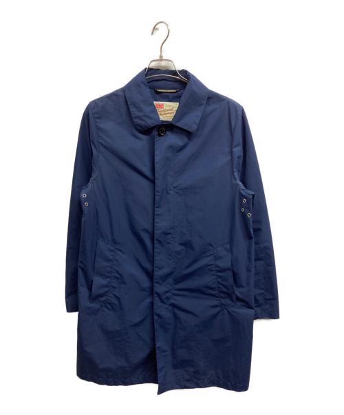 Traditional Weatherwear（トラディショナルウェザーウェア）Traditional Weatherwear (トラディショナルウェザーウェア) ステンカラーコート ブルー サイズ:38の古着・服飾アイテム