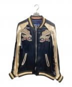 INDIAN MOTORCYCLEインディアンモーターサイクル）の古着「リバーシブルスカジャン」｜ブラック