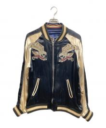 INDIAN MOTORCYCLE（インディアンモーターサイクル）の古着「リバーシブルスカジャン」｜ブラック