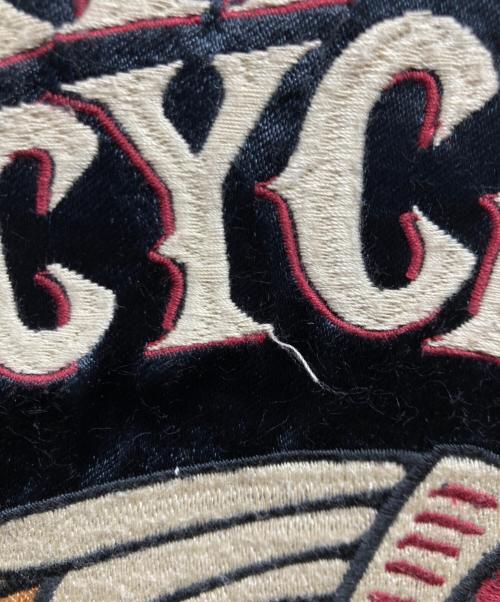 INDIAN MOTORCYCLE（インディアンモーターサイクル）INDIAN MOTORCYCLE (インディアンモーターサイクル) リバーシブルスカジャン ブラック サイズ:Lの古着・服飾アイテム