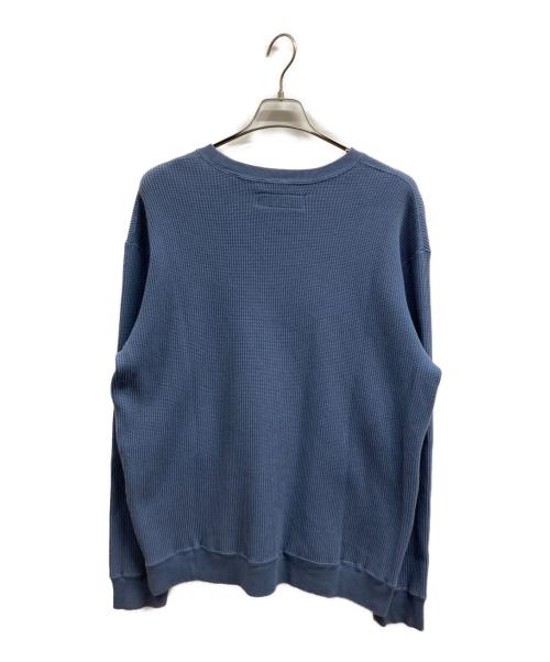 NEIGHBORHOOD（ネイバーフッド）NEIGHBORHOOD (ネイバーフッド) ワッフルスウェット ブルー サイズ:Sの古着・服飾アイテム