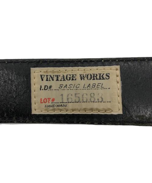 VINTAGE WORKS（ヴィンテージワークス）VINTAGE WORKS (ヴィンテージワークス) レザーベルト ブラックの古着・服飾アイテム