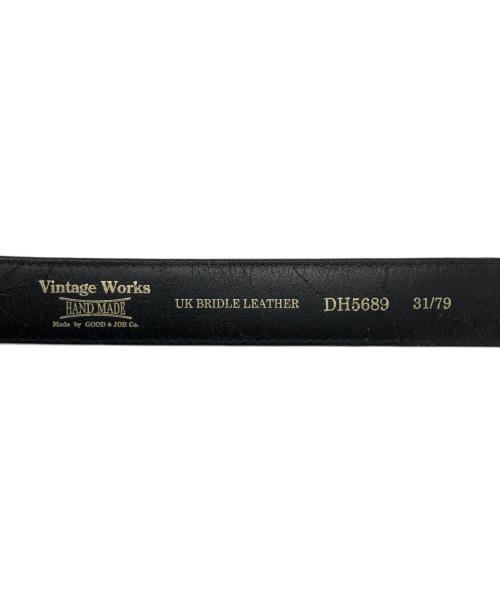 VINTAGE WORKS（ヴィンテージワークス）VINTAGE WORKS (ヴィンテージワークス) レザーベルト ブラックの古着・服飾アイテム