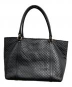 GUCCIグッチ）の古着「マイクログッチシマ トートバッグ」｜ブラック