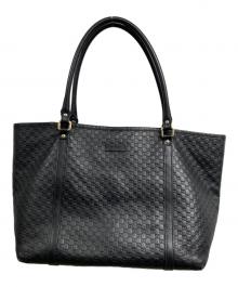 GUCCI（グッチ）の古着「マイクログッチシマ トートバッグ」｜ブラック