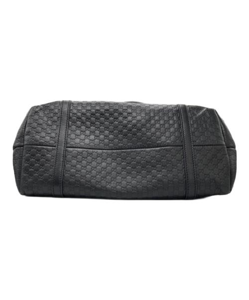 GUCCI（グッチ）GUCCI (グッチ) マイクログッチシマ トートバッグ ブラックの古着・服飾アイテム