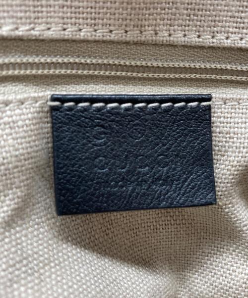 GUCCI（グッチ）GUCCI (グッチ) マイクログッチシマ トートバッグ ブラックの古着・服飾アイテム