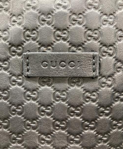 GUCCI（グッチ）GUCCI (グッチ) マイクログッチシマ トートバッグ ブラックの古着・服飾アイテム