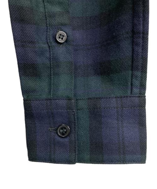 FRED PERRY（フレッドペリー）FRED PERRY (フレッドペリー) ボタンダウンシャツ ネイビー×グリーン サイズ:Sの古着・服飾アイテム