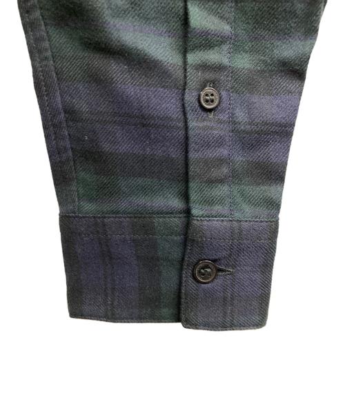 FRED PERRY（フレッドペリー）FRED PERRY (フレッドペリー) ボタンダウンシャツ ネイビー×グリーン サイズ:Sの古着・服飾アイテム