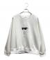 KARL LAGERFELD（カール ラガーフェルド）の古着「クルーネックスウェット」｜ホワイト