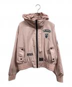 Karl Lagerfeldカール ラガーフェルド）の古着「ナイロンジャケット」｜ピンク