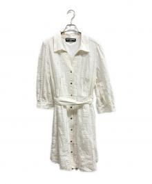 Karl Lagerfeld（カール ラガーフェルド）の古着「シャツワンピース」｜ホワイト