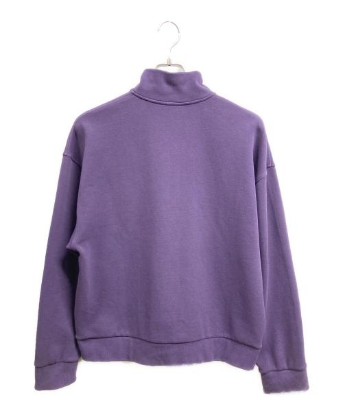 LACOSTE（ラコステ）LACOSTE (ラコステ) ハーフジップスウェット パープル サイズ:44の古着・服飾アイテム