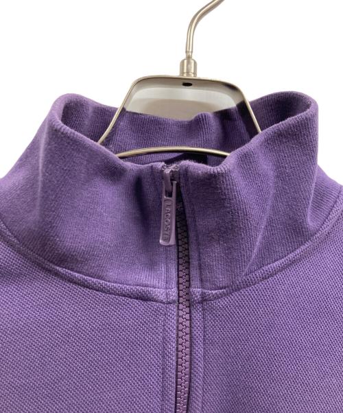 LACOSTE（ラコステ）LACOSTE (ラコステ) ハーフジップスウェット パープル サイズ:44の古着・服飾アイテム