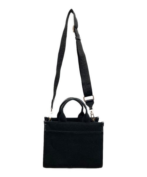 Karl Lagerfeld（カール ラガーフェルド）KARL LAGERFELD (カール ラガーフェルド) 2WAYバッグ ブラックの古着・服飾アイテム