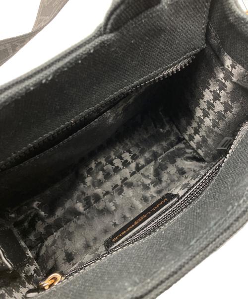 Karl Lagerfeld（カール ラガーフェルド）KARL LAGERFELD (カール ラガーフェルド) 2WAYバッグ ブラックの古着・服飾アイテム