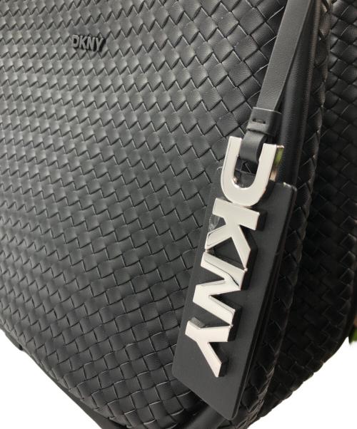 DKNY（ダナキャランニューヨーク）DKNY (ダナキャランニューヨーク) レザーハンドバッグ ブラックの古着・服飾アイテム