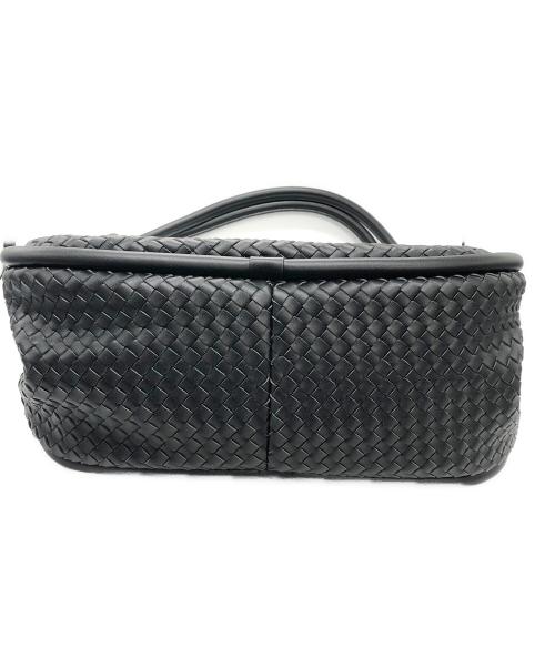 DKNY（ダナキャランニューヨーク）DKNY (ダナキャランニューヨーク) レザーハンドバッグ ブラックの古着・服飾アイテム