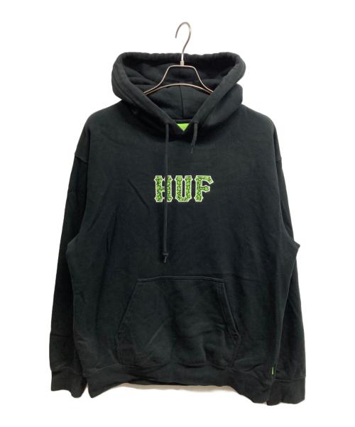 HUF（ハフ）HUF (ハフ) QUAKE CONDITIONS HOODIE ブラック サイズ:Lの古着・服飾アイテム
