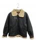 ALPHA（アルファ）の古着「フェイクムートンジャケット」｜ブラック