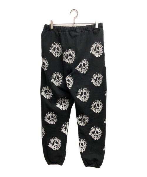 Denim Tears（デニムティアーズ）Denim Tears (デニムティアーズ) 総柄 裏起毛スウェットパンツ ブラック サイズ:Lの古着・服飾アイテム