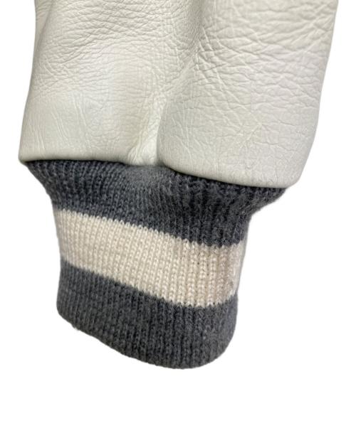 A BATHING APE（ア ベイシング エイプ）A BATHING APE (ア ベイシング エイプ) stussy (ステューシー) スタジャン グレー サイズ:Mの古着・服飾アイテム