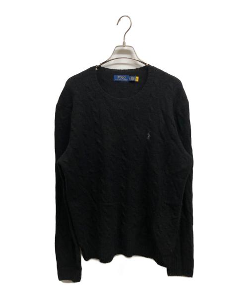 POLO RALPH LAUREN（ポロ・ラルフローレン）POLO RALPH LAUREN (ポロ・ラルフローレン) アルパカ混ニット/POLO RALPH LAURENニット ブラック サイズ:Lの古着・服飾アイテム