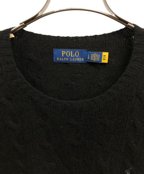 POLO RALPH LAUREN（ポロ・ラルフローレン）POLO RALPH LAUREN (ポロ・ラルフローレン) アルパカ混ニット/POLO RALPH LAURENニット ブラック サイズ:Lの古着・服飾アイテム
