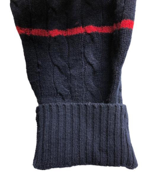 POLO RALPH LAUREN（ポロ・ラルフローレン）POLO RALPH LAUREN (ポロ・ラルフローレン) ボーダーニット/	POLO RALPH LAURENニット ネイビー×レッド サイズ:XLの古着・服飾アイテム
