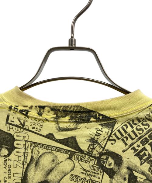 SUPREME（シュプリーム）Supreme (シュプリーム) USA製 プリントTシャツ イエロー サイズ:Lの古着・服飾アイテム