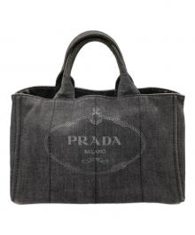 PRADA（プラダ）の古着「カナパ トートバッグ」｜グレー