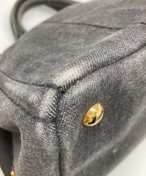 PRADA（プラダ）PRADA (プラダ) カナパ トートバッグ グレーの古着・服飾アイテム