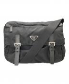 PRADAプラダ）の古着「ナイロンショルダーバッグ」｜ブラック