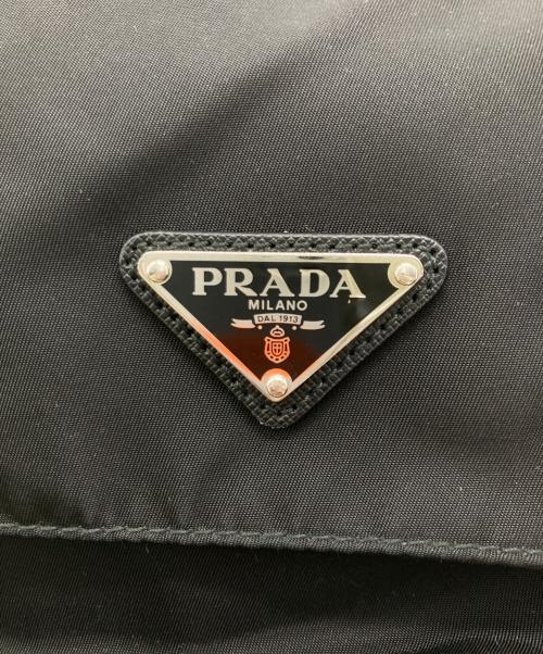 PRADA（プラダ）PRADA (プラダ) ナイロンショルダーバッグ ブラックの古着・服飾アイテム