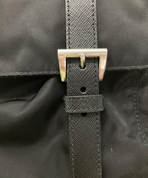PRADA（プラダ）PRADA (プラダ) ナイロンショルダーバッグ ブラックの古着・服飾アイテム